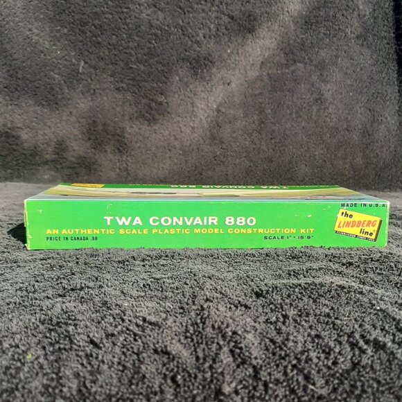 Lindberg 1:189 TWA Convair 880 Vintage 1966 Model Airplane Kit 409-75 - Picture 9 of 9